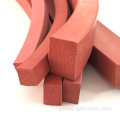 China Flexible shock absorption sponge foam silicone seal strip Manufactory